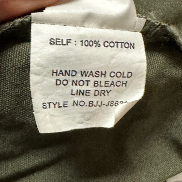 Free Bird | Army Zip Up Jacket with Patchwork | Army Green | Size: L - Picture 6 of 9